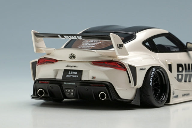 LB017A MakeUp EIDOLON 1:43 Toyota LB WORKS GR Supra LD97 wheel Pearl White