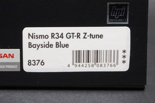 1:43 HPI 8376 MIRAGE Hobby Forum 2011 NISMO R34 GT-R Z Tune Bayside Blue