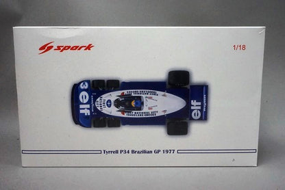 1:18 SPARK 18S472 Tyrrell P34 Brazilian GP 1977 #3 R.Peterson