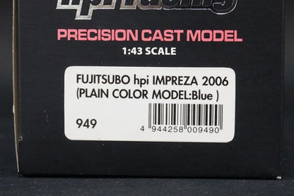 1:43 HPI 949 Subaru Barnacle Impreza 2006 Blue model car