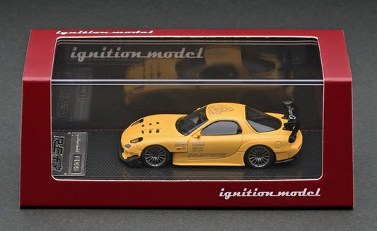 IG2062 ignition model 1:64 Mazda RX-7 (FD3S) RE Amemiya Matte Yellow model cars