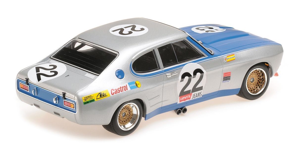 155718522 MINICHAMPS 1:18 Ford RS 2600 FORD #22 24H SPA 1971 Winner GLEMSER/SOLER-ROIG