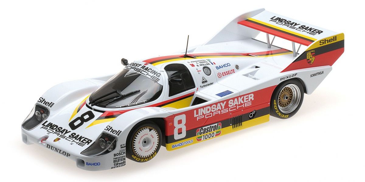 155836698 MINICHAMPS 1:18 Porsche 956K "JOEST RACING LINDSAY SAKER MOTORS" WOLLEK/SERRA/JOHANSSON 1983