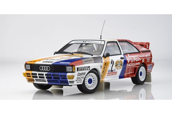 155841102 MINICHAMPS 1:18 Audi Quattro A2 SCHMIDT MOTORSPORT #2 RALLY 1984 Winner