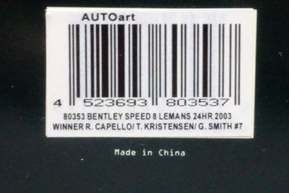 1:18 AUTOart 80353 Bentley Speed8 24h Le Mans Winner 2003 #7