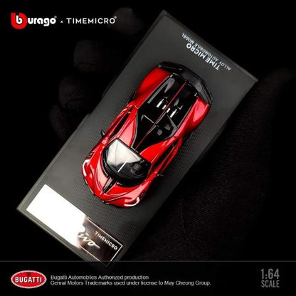 18-59159 TM Time Micro x Bburago 1:64 Bugatti Divo Red model car