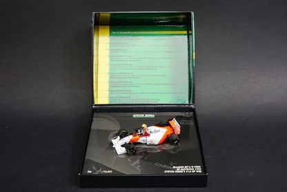 1:43 MINICHAMPS 540414341 McLaren MP4/8 Ford Australia GP 1993 #8 41st GP winner A.Senna Celebration Gift Box Marlboro