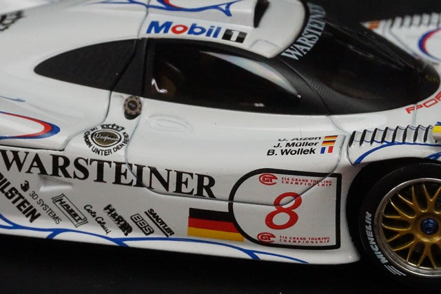 1:43 HPI 8095 Porsche 911 GT1 FIA GT 1998 #8 Mobil1 model cars