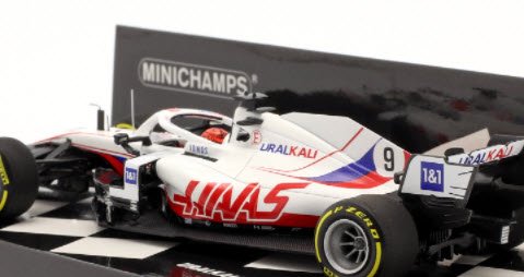 417210109 MINICHAMPS 1:43 Uralkali Haas F1 Team VF-21 Nikita Mazepin Bahrain GP2021