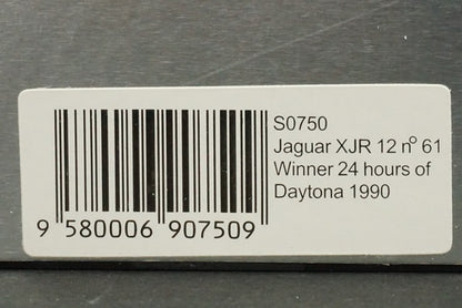 1:43 SPARK S0750 Jaguar XJR 12 Daytona 24h Winner 1990 #61 model car