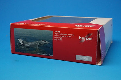 1:200 F-35A Royal Netherlands Air Force NAF 556743 Herpa