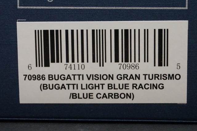 1:18 AUTOart 70986 Bugatti Vision Gran Turismo Light Blue/Blue Carbon model car