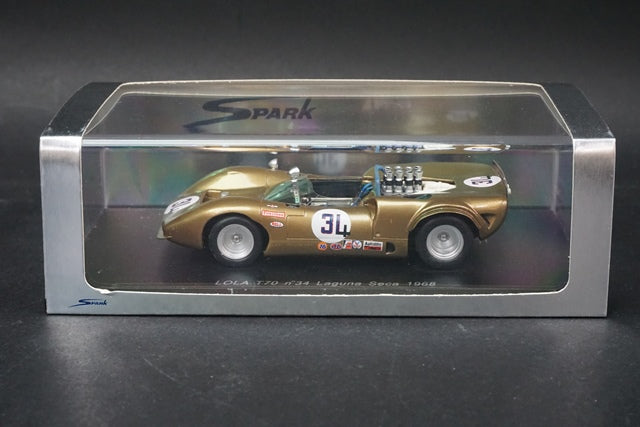 1:43 SPARK S1140 Lola T70 Laguna Seca 1968 #34 G.Former model car