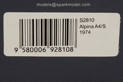 1:43 SPARK S2810 Alpina A4/S 1974