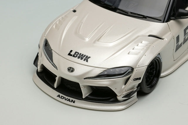 LB017A MakeUp EIDOLON 1:43 Toyota LB WORKS GR Supra LD97 wheel Pearl White