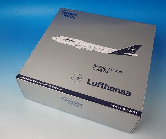 1:200 B747-400 Lufthansa new paint D-ABVM G2DLH792 Gemini