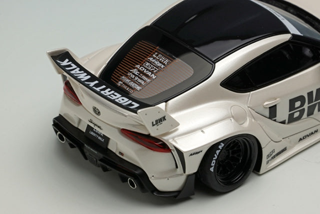 LB017A MakeUp EIDOLON 1:43 Toyota LB WORKS GR Supra LD97 wheel Pearl White