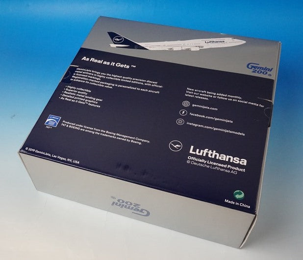 1:200 B747-400 Lufthansa new paint D-ABVM G2DLH792 Gemini