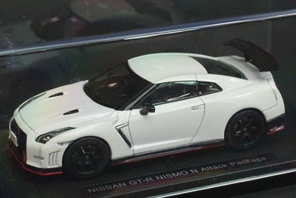 1:43 EBBRO 45162 Nissan GT-R NISMO N Attack Package Brilliant White Pearl