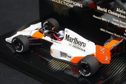 1:43 MINICHAMPS 436890002 McLaren Honda MP4/5 A.Prost World Champion 1989 #2 Marlboro Spec.