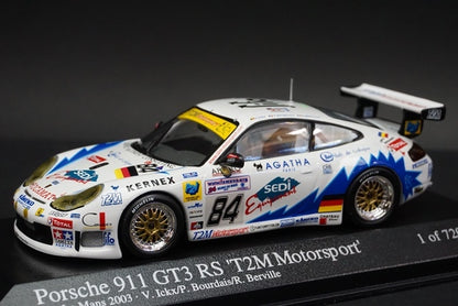 1:43 MINICHAMPS Porsche 911 GT3-RS T2M Motorsport Le Mans 24h 2003 #84