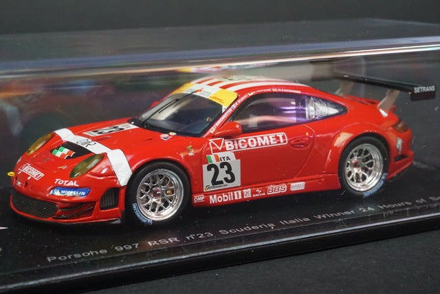 1:43 SPARK SB001 Porsche 997 RSR Scuderia Italia Winner SPA 24h 2010 #23