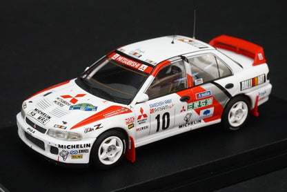 1:43 HPI 8547 MIRAGE Mitsubishi Lancer Evolution II Swedish 1995 #10 model car