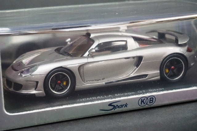 1:43 SPARK KBS032 GEMBALLA Mirage GT Silver model car