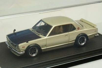 1:43 ignition model Victory Custom IG0198 Nissan Skyline 2000 GT-R (KPGC10) Gold