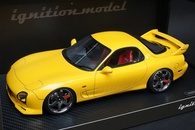 1:18 ignition model IG0294 Mazda RX-7 Speed Aspec Yellow model cars