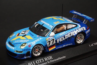 1:43 MINICHAMPS 400087877 Porsche 911 GT3 RSR Le Mans 24h 2008 #77 Felbermayr sr/Davison/Henzler