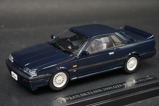 1:43 EBBRO 43616 Nissan Skyline GTR-S HR31 1986 Dark Blue model cars