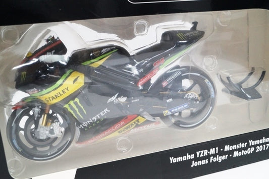 122173094 MINICHAMPS 1:12 YAMAHA YZR-M1 "MONSTER YAMAHA TECH 3" Jonas Folger MotoGP 2017