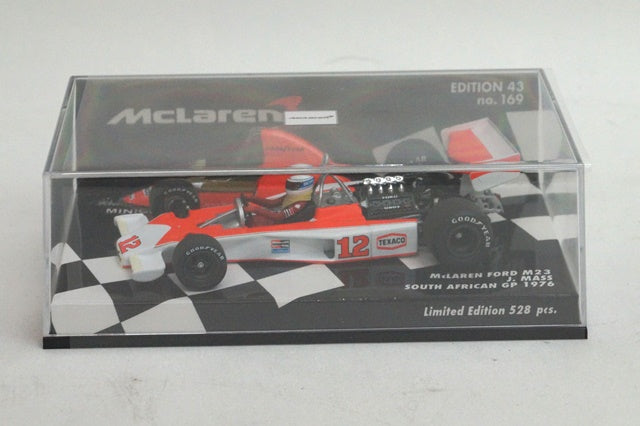 530764332 MINICHAMPS 1:43 McLaren Ford M23 J.Mass South African GP 1976