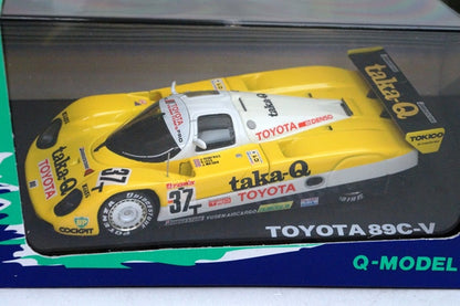 QMC-006 Q-MODEL 1:43 TOYOTA 89C-V #37 LM 1989 diecast Taka-Q qmc006