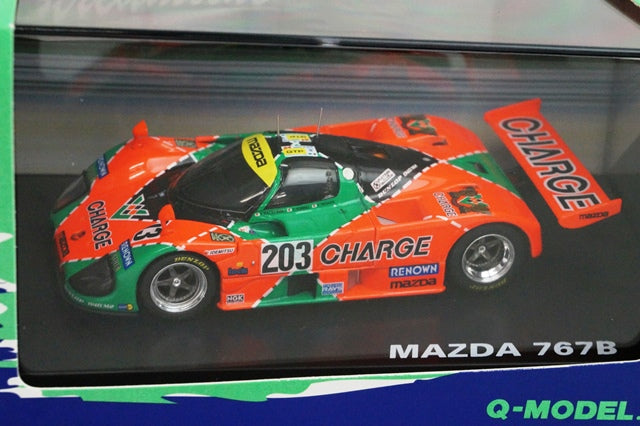 QMC-017 Q-MODEL 1:43 Charge Mazda 767B #203 LM 1990 model cars