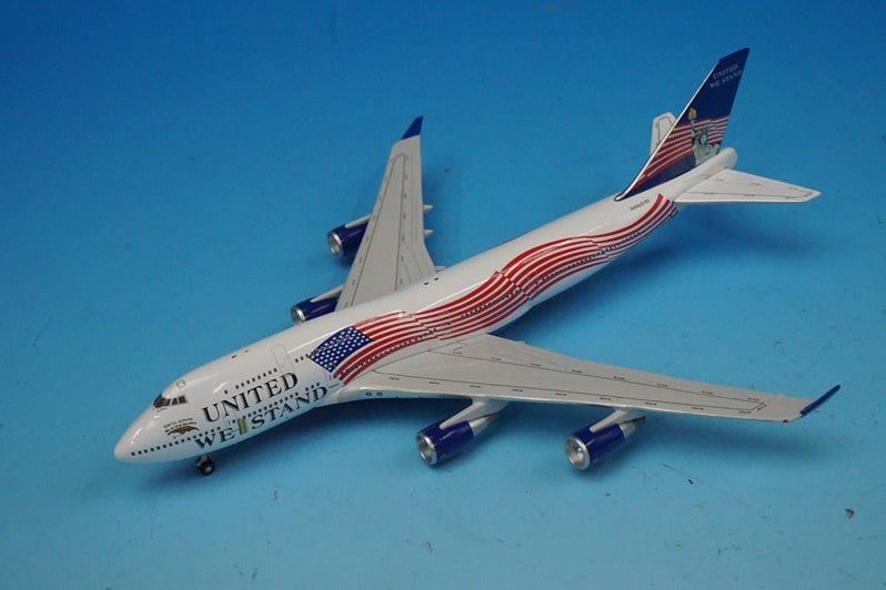 1:400 B747-400 UNITED Airlines WE STAND N911US GJUSF276 Gemini airplane model