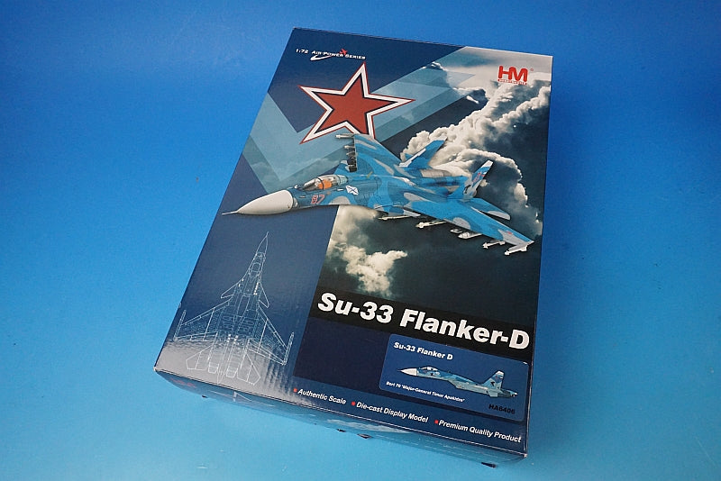 1:72 Su-33 Flanker-D Russian Navy Rear Admiral Timur Apakhidhe Memorial preservation machine #70 HA6406 Hobby Master airplane model