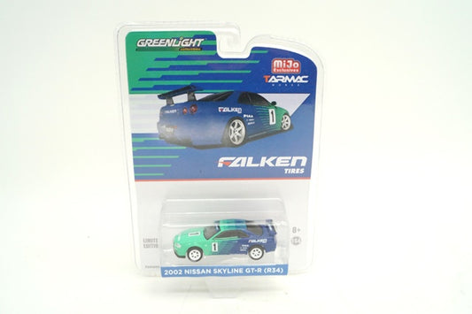 TG51150 TARMAC WORKS x Greenlight 1:64 Nissan Skyline GT-R R34 FALKEN Asia