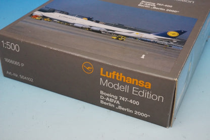 1:500 B747-400 Lufthansa Berlin 2000 D-ABVA 504102 Herpa