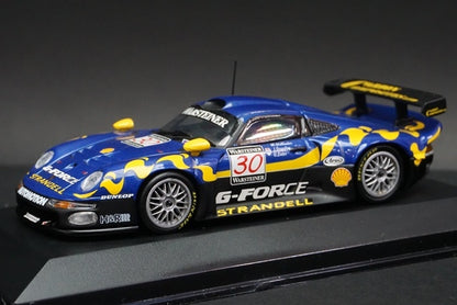 1:43 MINICHAMPS 430976630 Porsche 911 GT1 FIA GT Series 1997 #30 Blue Corai model car