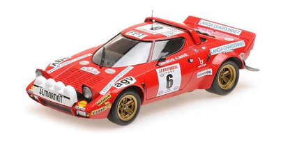 155751706 MINICHAMPS 1:18 Lancia Stratos "LANCIA" #6 Tour de Corse 1975 Winners