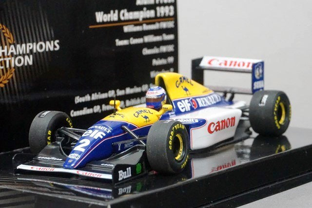 1:43 MINICHAMPS 436930002 Williams Renault FW15C A.Prost World Champion 1993 #2 Camel Spec.