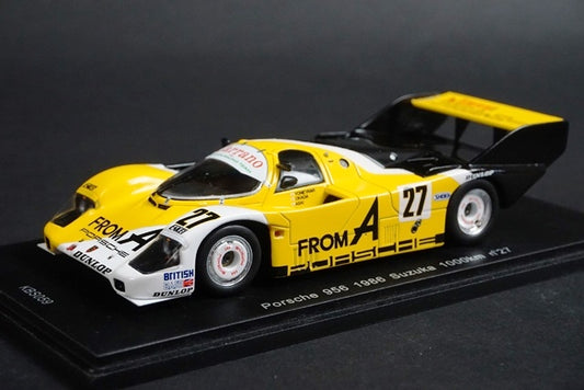 1:43 SPARK KBS059 Porsche 956 Suzuka 1000km 1986 #27 model car