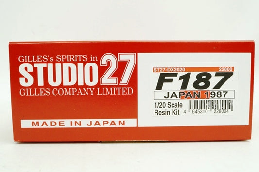 DX2020 Studio27 1:20 Ferrari 187 Japan GP 1987 Model car Kit