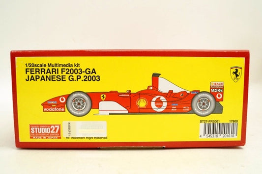 FR2001 Studio27 1:20 Ferrari F2003-GA Japan GP 2003 model car kits