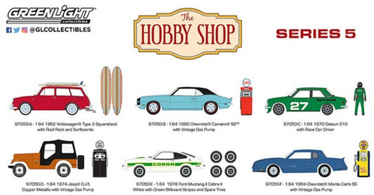 97050 GreenLight 1:64 The Hobby Shop Series 5 1BOX/6pieces