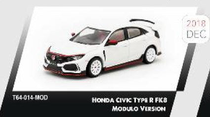 T64-014-MOD TARMAC WORKS 1:64 Honda Civic Type R FK8 Modulo Ver.