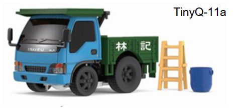 TinyQ-11a TINY Q Isuzu N Series 1993 Dump Truck Blue/Green