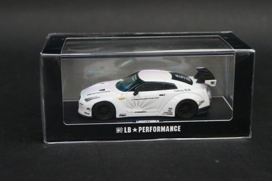 LB640018 LB PERFORMANCE 1:64 LIBERTY WALK LB-WORKS R35 GT-R White